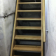 Kellertreppe aus Buche, massiv