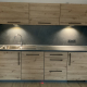 Küche, Artisan Oak in Kombination mit Jura Schiefer