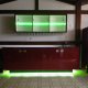 Highbord für Vinothek mit RGB Farbmodul
